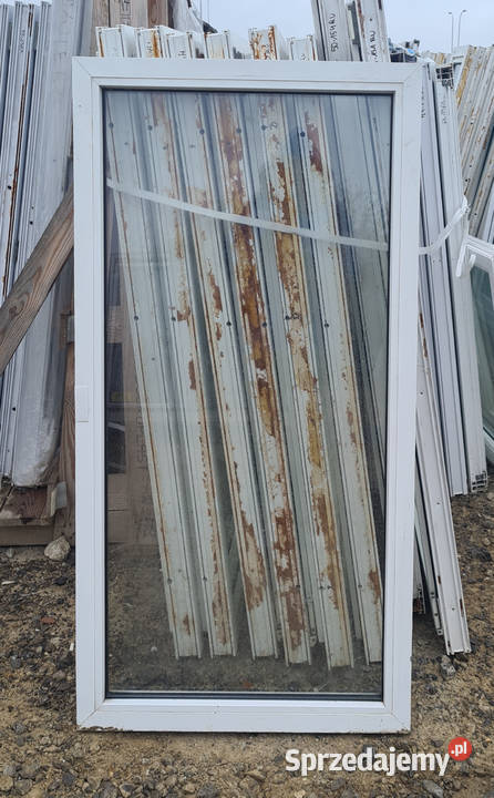 OKNA KacprzaK Witryna 72x135 FIX Używany PCV Okna ścienne mazowieckie sprzedam