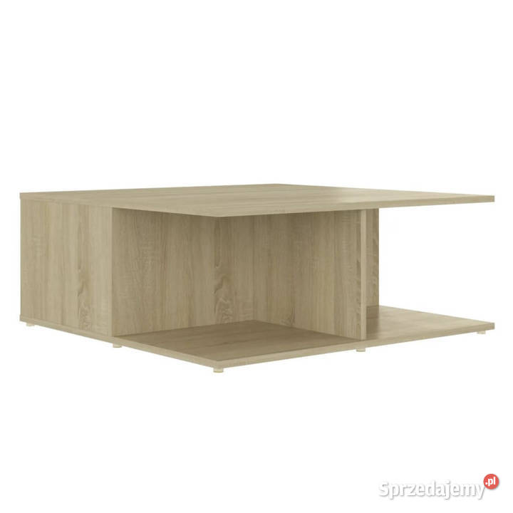Stolik kawowy biel i dąb sonoma 80x80x31 Warszawa