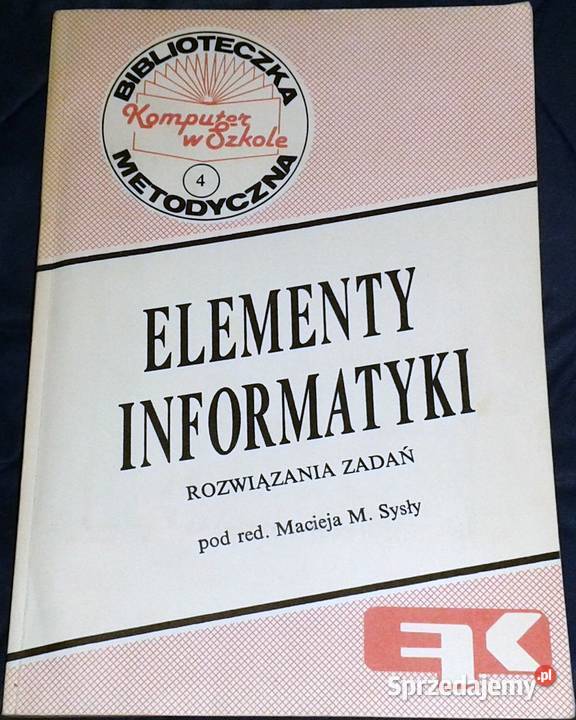 Elementy informatyki Rozwiązania zadań Komputer Rok wydania 1991