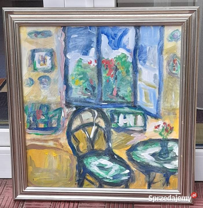 Obraz na płycie złota rama Malarstwo Iłża