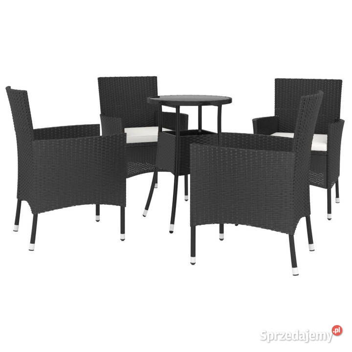 5cz zestaw ogrodowych mebli bistro z poduszkami