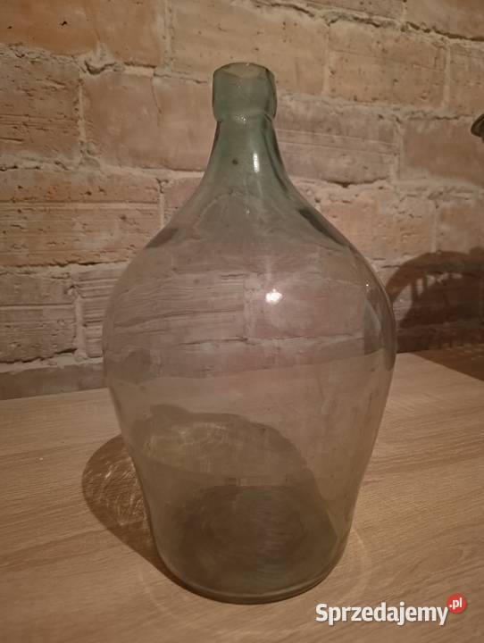 Balon na wino gąsior szklany 5L OKAZJA przezroczysty śląskie Będzin