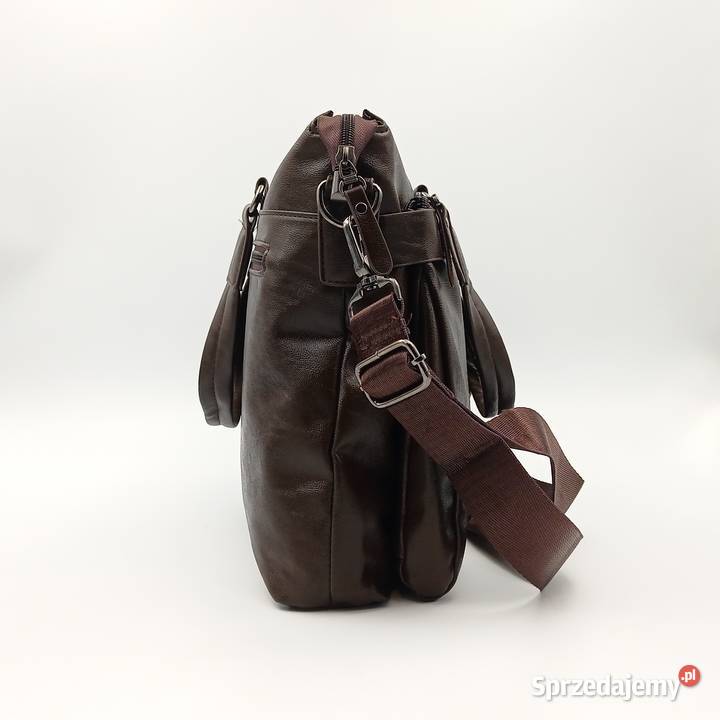 Teczka torba LEINASEN skórzana na ramie Cb Zawiercie