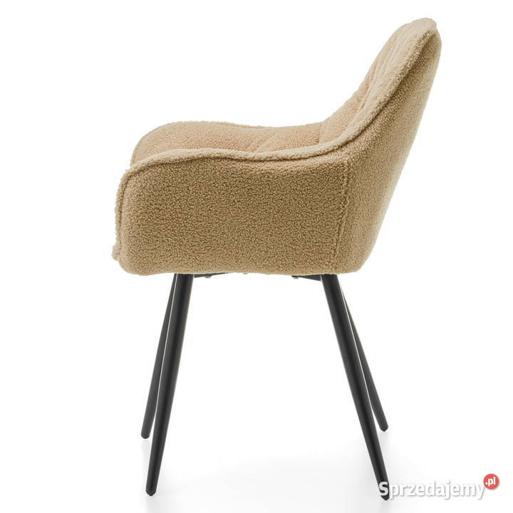 Krzesło Tapicerowane Siena Beżowe Boucle Wysyłka Tarchały Małe