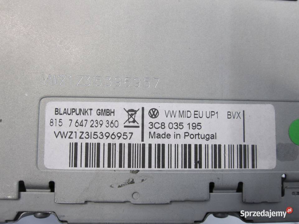 VW GOLF VI 10r radio CD 3C8035195 8157647239360