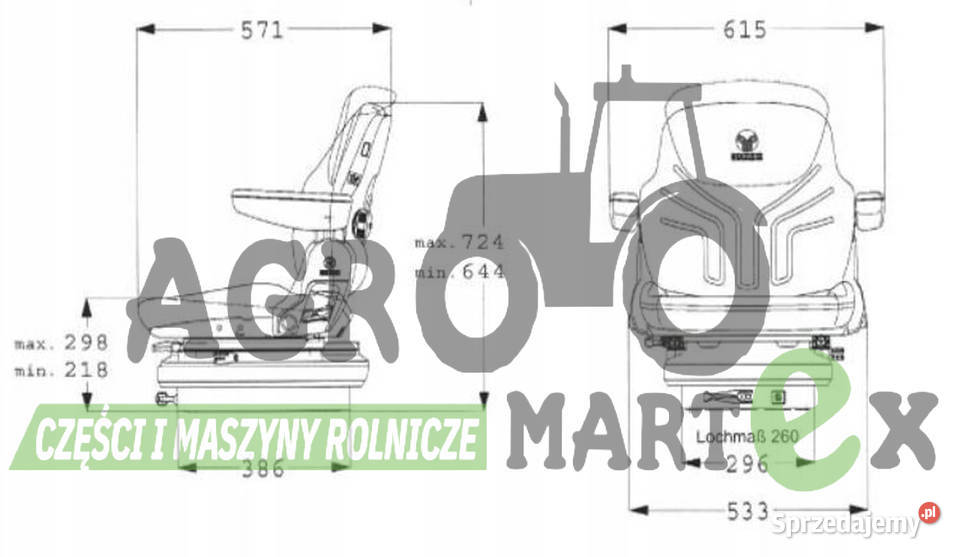 MSG95G721 FOTEL PNEUMATYCZNY GRAMMER Pozostałe