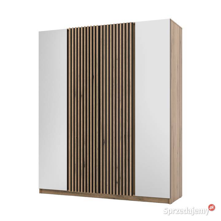 wysoka szafa 239 szerokość 200 LAMELE LUSTRO 200cm Poznań
