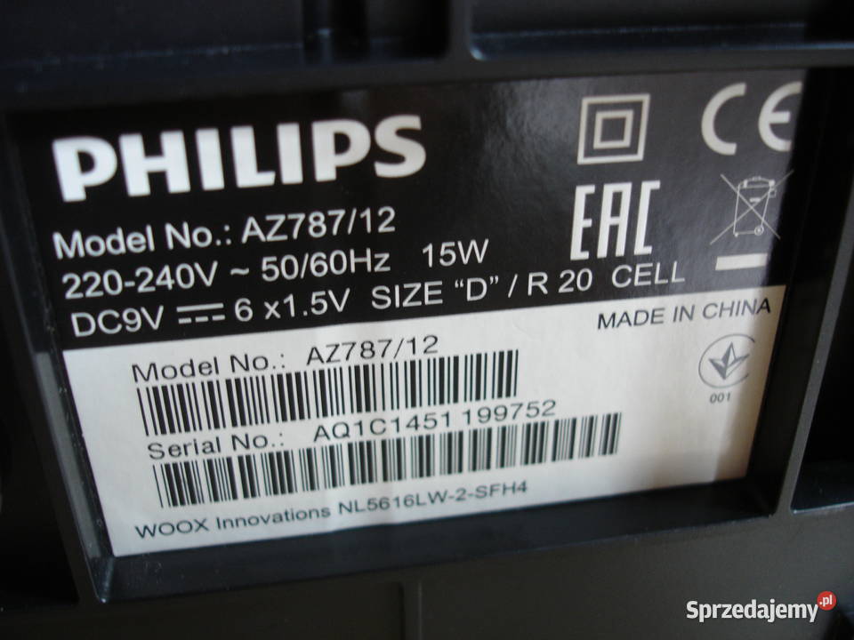 Radiomagnetofon PHILIPS AZ787 Elektronika Zielona Góra
