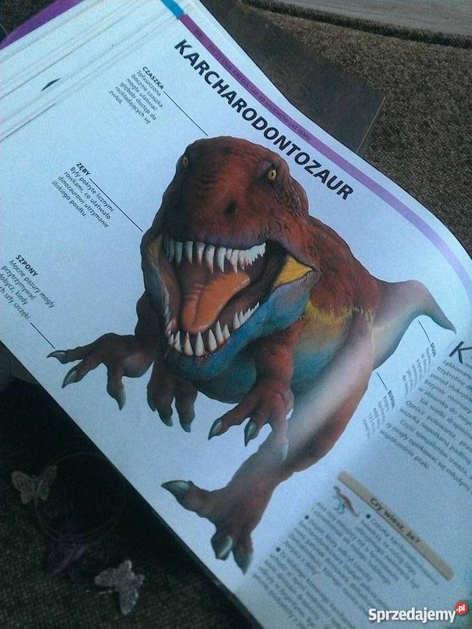 wielki atlas dinozaurów i prechistorychnych Markuszów sprzedam