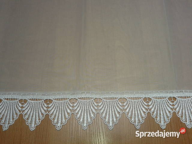 firana gotowa woal z gipiurą 150 x 650 Wrocław sprzedam