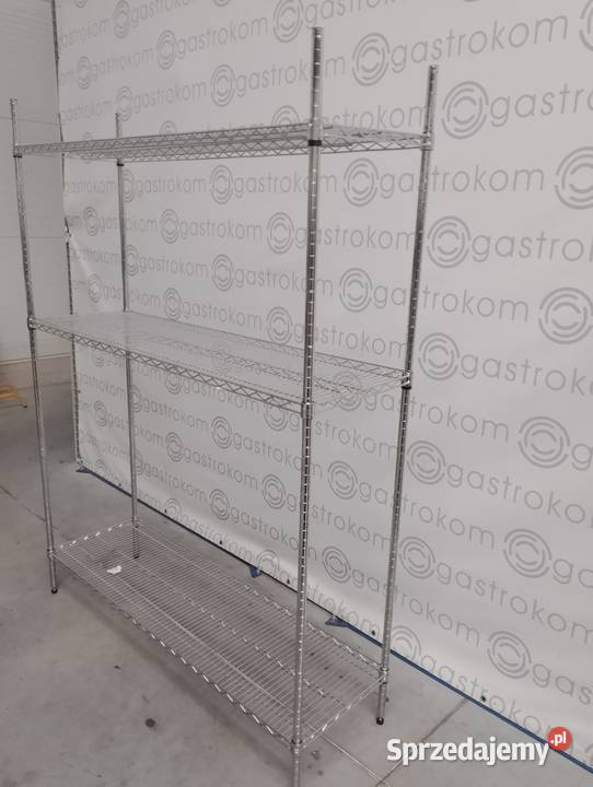 Regał chromowany 152x46x185 dolnośląskie Wrocław