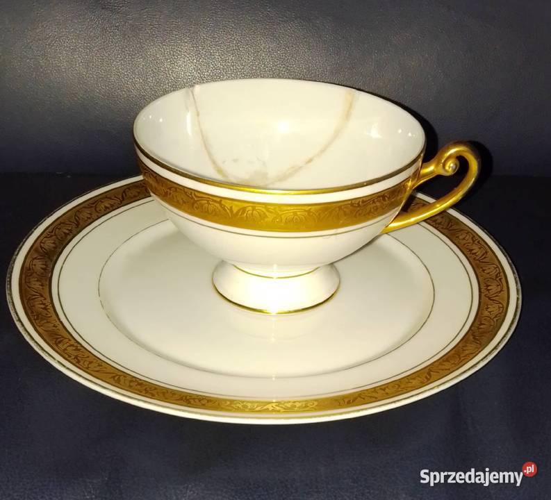 Filiżanka i talerzyk Giesche Porcelana i szkło Nakło nad Notecią sprzedam