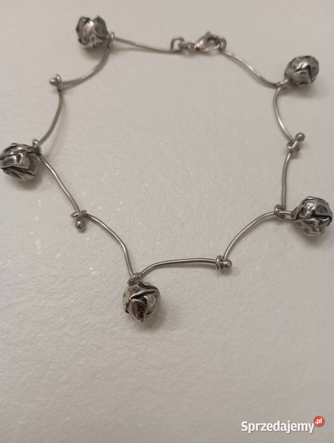 Bransoletka srebrna z kulkami sprzedam