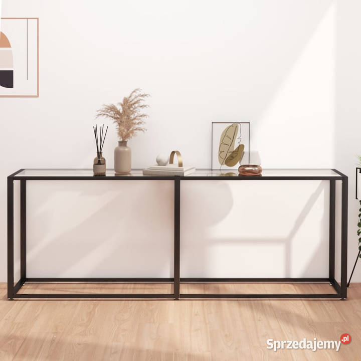 Konsola przezroczysta 200x35x755 szkło hartowane Warszawa