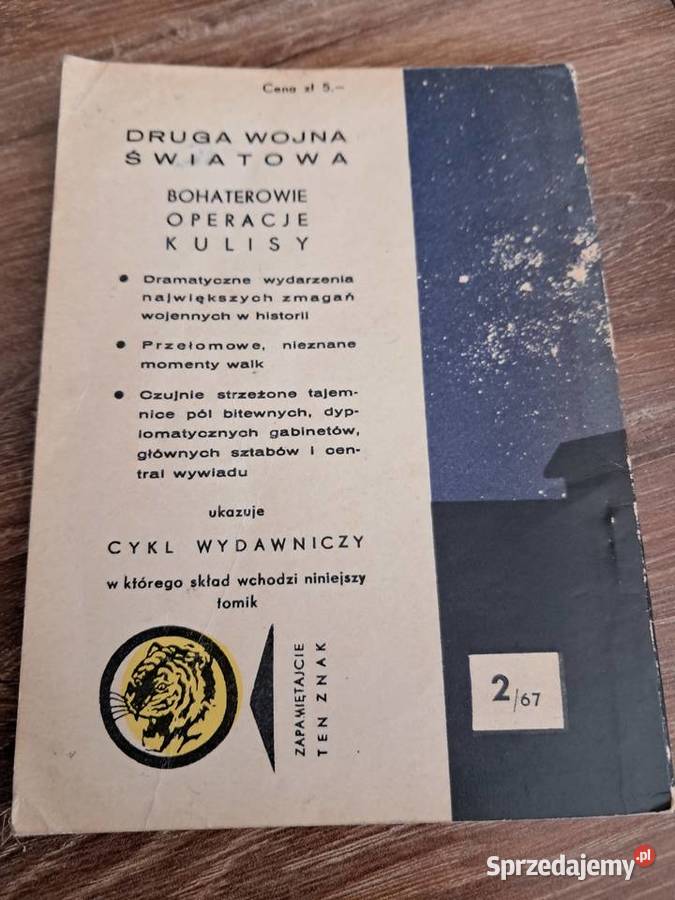 książka z 1967r z serii tygrysek noc sylwestrowa Pozostałe Sandomierz