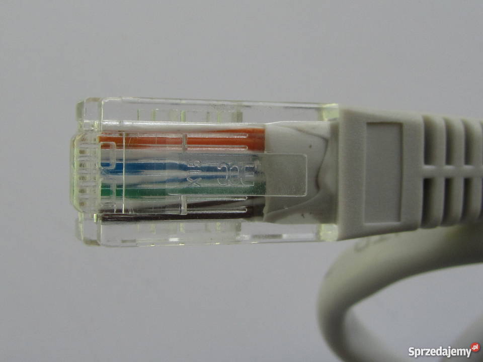Kabel internetowy sieciowy 2 x 8P8C RJ45 12 m Olecko sprzedam