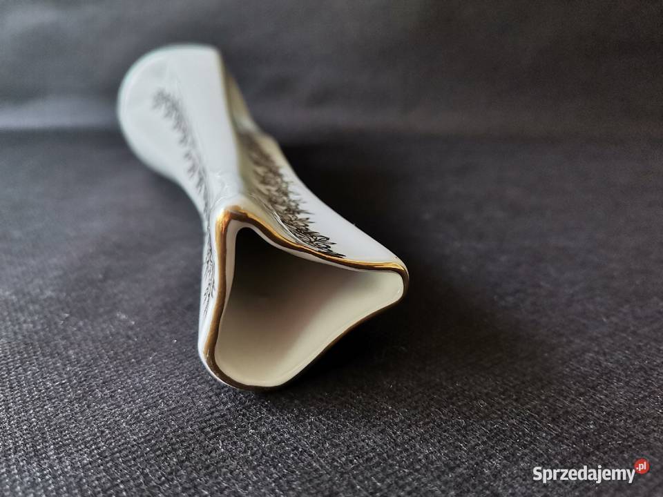 Stary wazon z dziurką porcelana Bogucice PRL Katowice