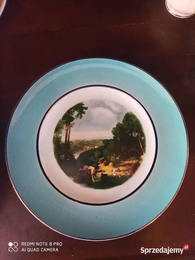 Talerz patera ze sceną WiejskąPALL MALL WAREFWR Porcelana i szkło