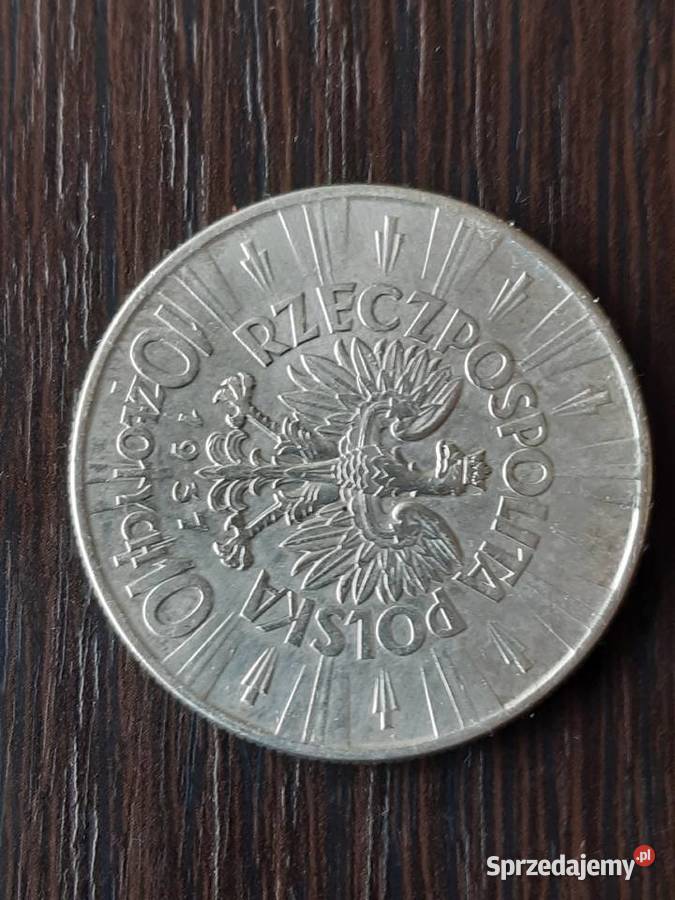 II RP 10 złotych Józef Piłsudski 1937 super stan Numizmatyka