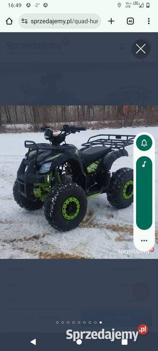 Quad XXL 125 31 duża rama koła 8 Mława