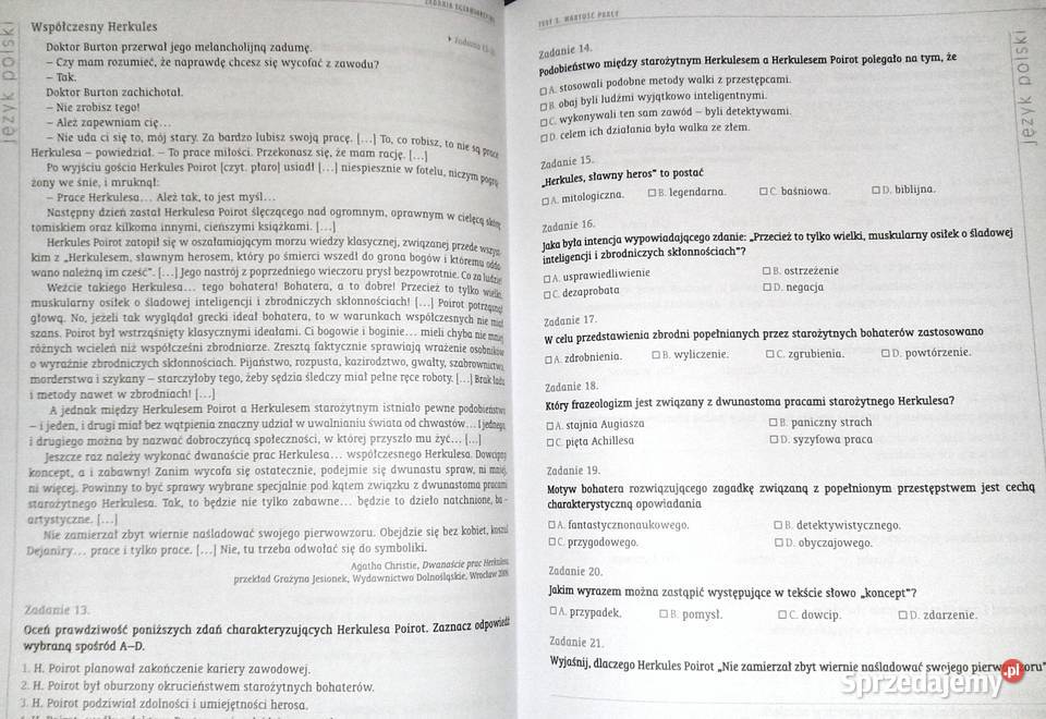 Zadania egzaminacyjne Język polski R Boszke J