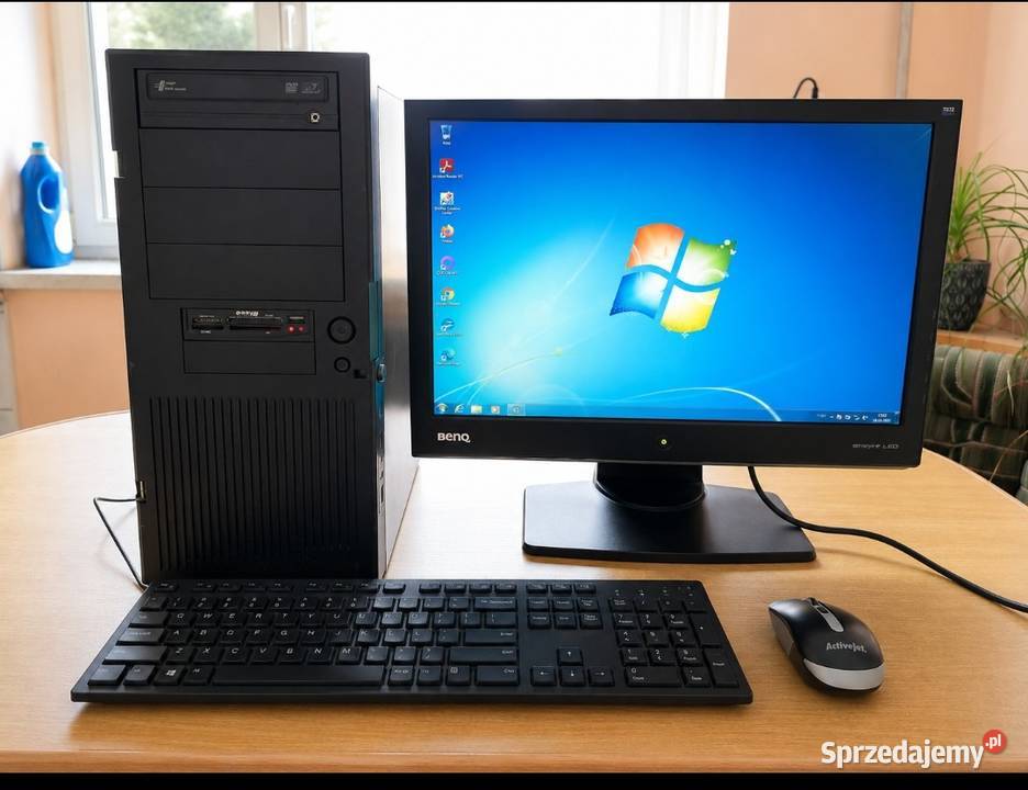 Kompletny zestaw PC Komputer monitor klawiatura małopolskie Zabrnie