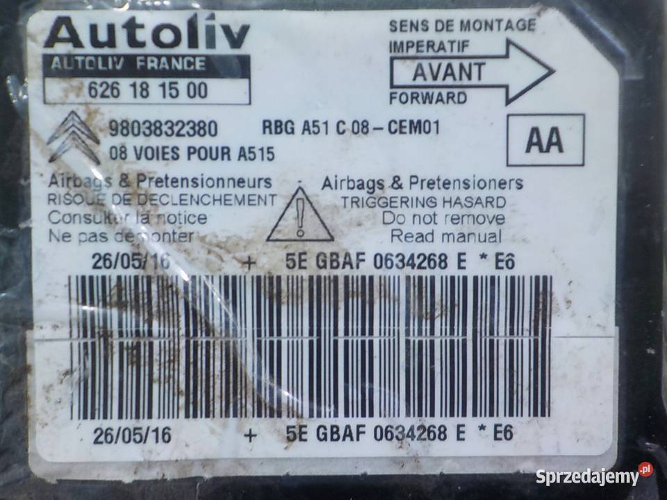 CITROEN C3 II LIFT 12 B 16r 5D modul sensor osobowe mazowieckie Suków