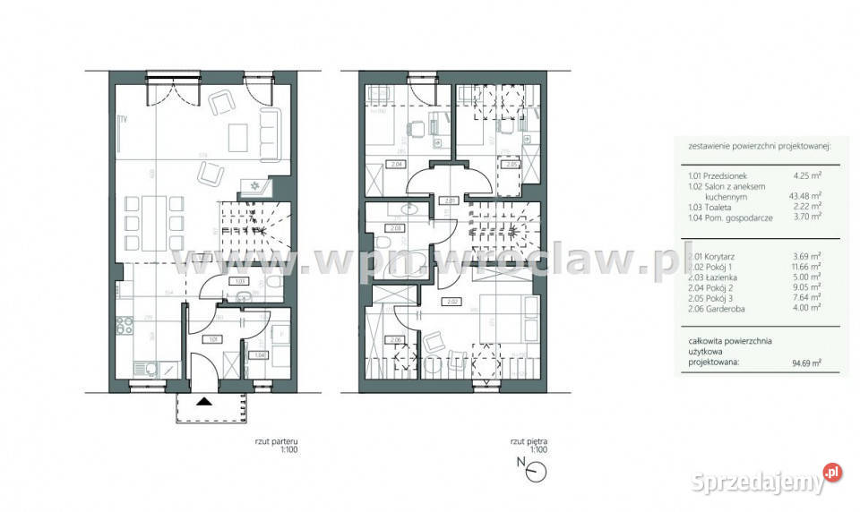 Dom szeregowy 95m2 Wrocław dolnośląskie sprzedam