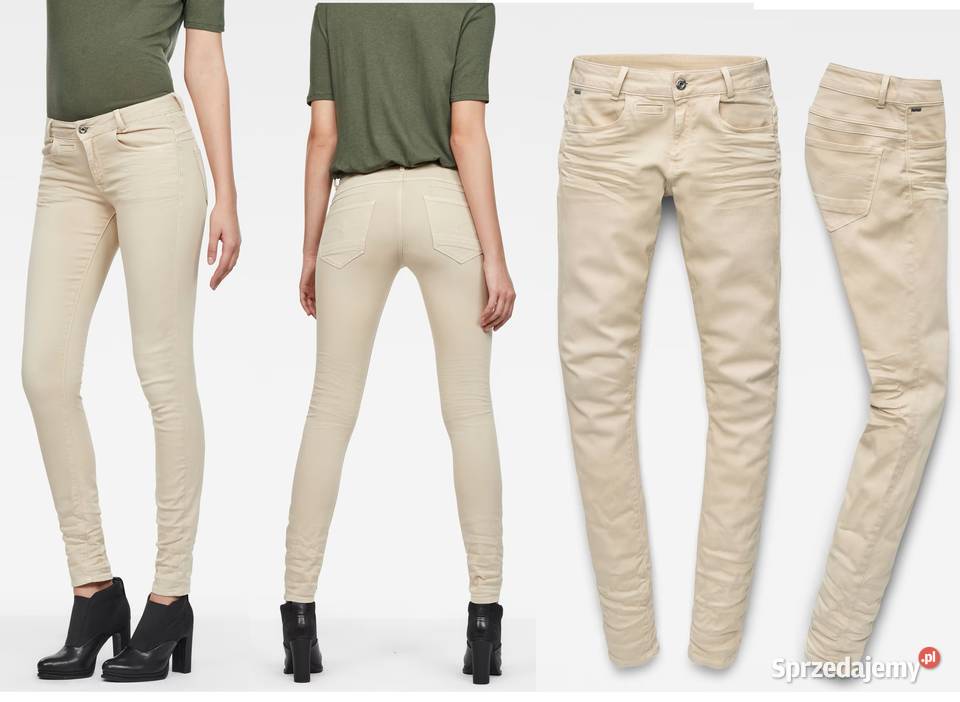 spodnie GSTAR RAW W28 L32 DSTAQ 5 PKT MID SKINNY Długie Zamość