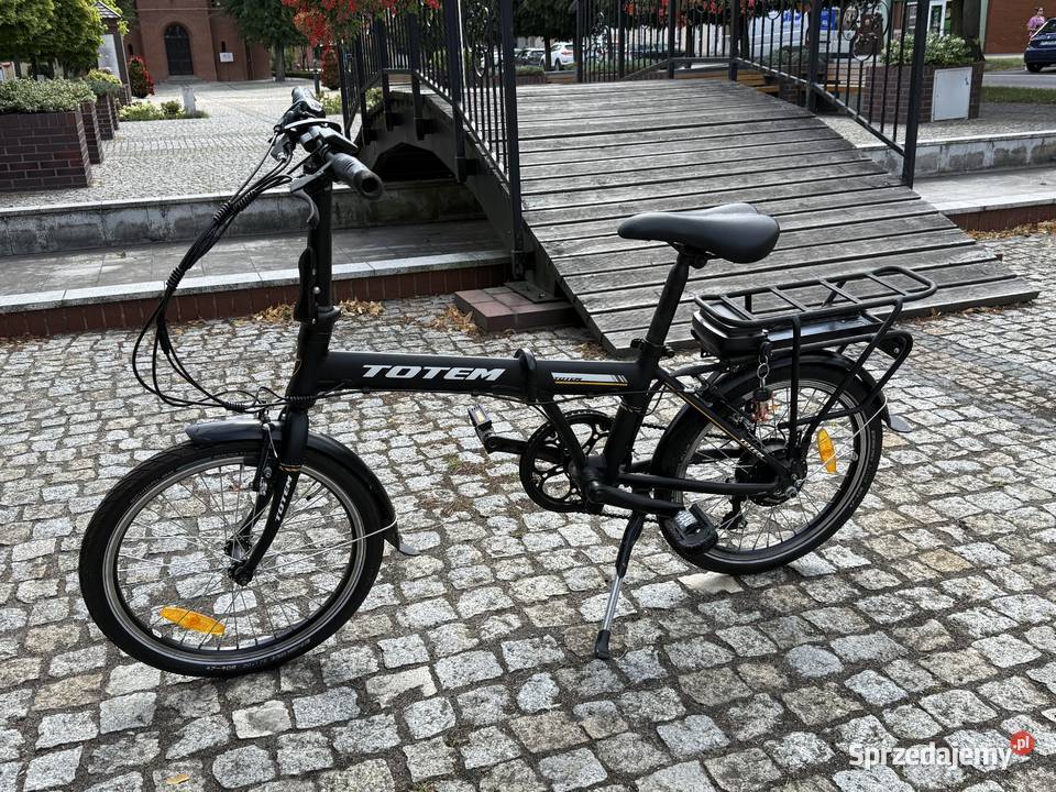 Rower Elektryczny Totem Składany Czarny Męski Poznań