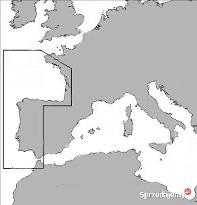 Mapa C-MAP NT+ English Channel to Gibraltar, jacht morski
