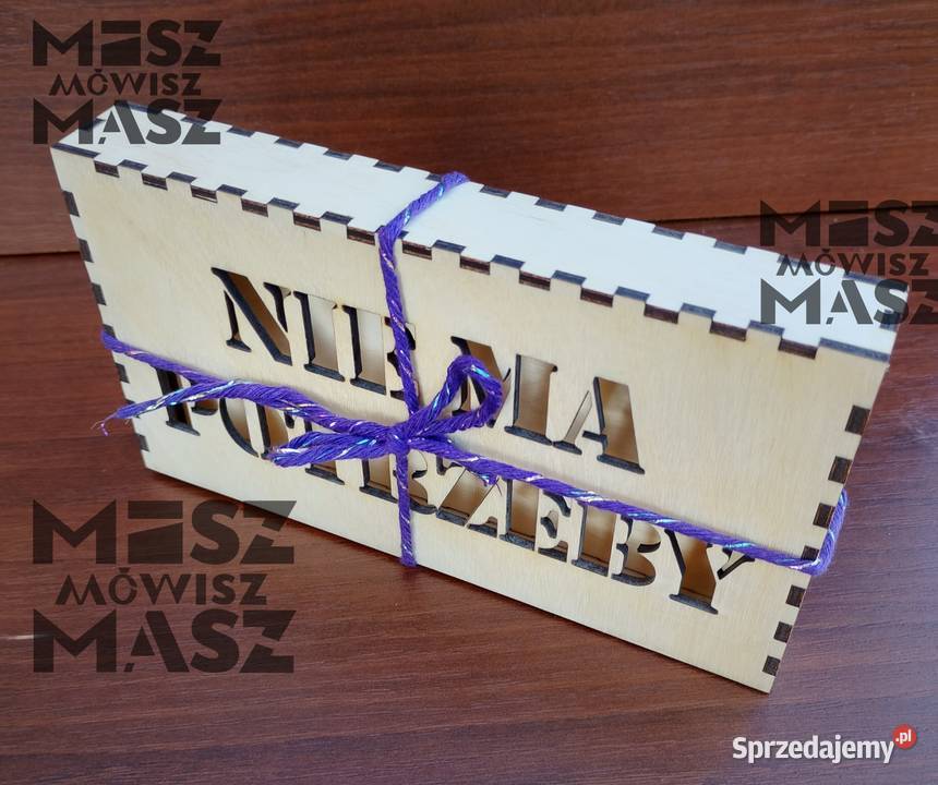 Pudełko na kasę hajs pieniądze Mikołaja