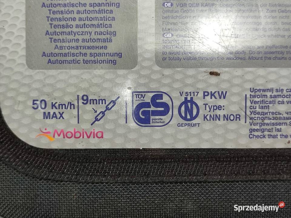 ŁAŃCUCHY ŚNIEGOWE 1 PARA NORAUTO 16 17 18