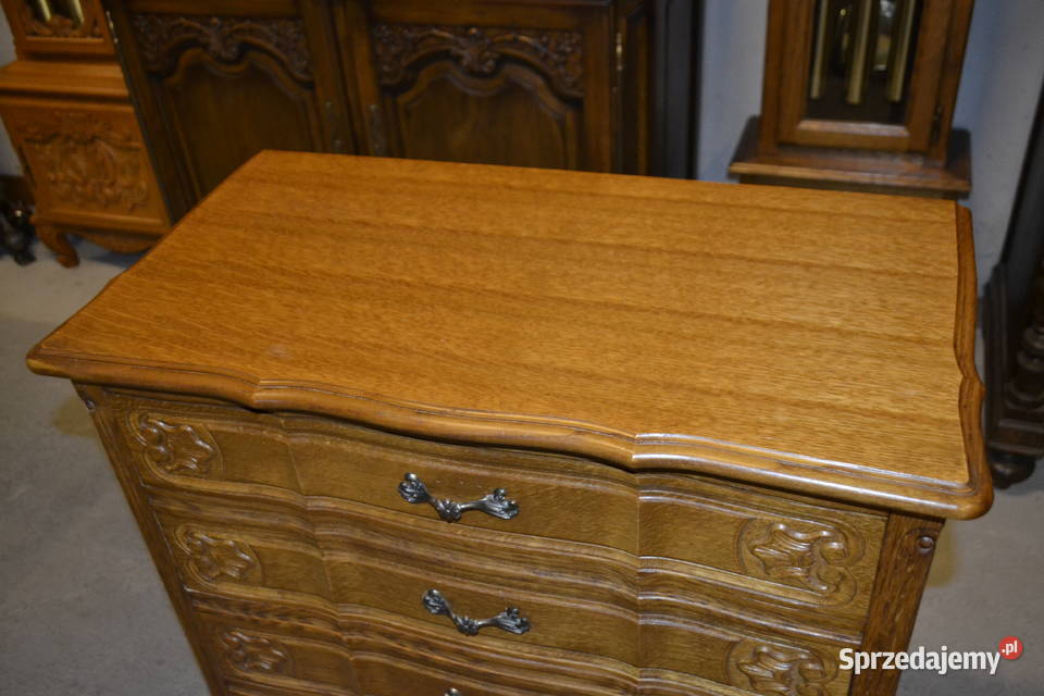 komoda szyfonierka ludwikowska dąb śląskie Będzin