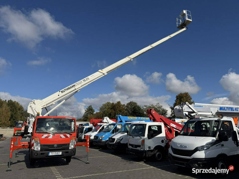 Nissan Cabstar Podnośnik Koszowy RUTHMANN TB 270 elektryczne szyby Widełki