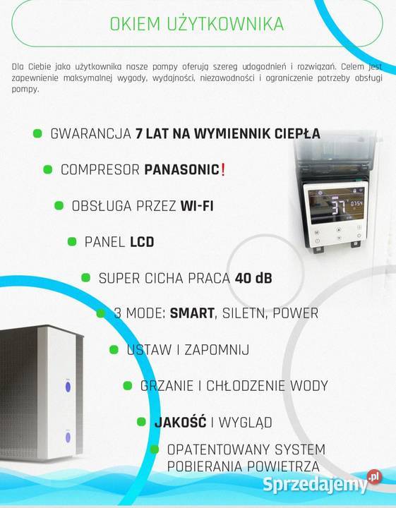 Pompa ciepła do basenu Full Inverter ProEnergy Wrocław sprzedam