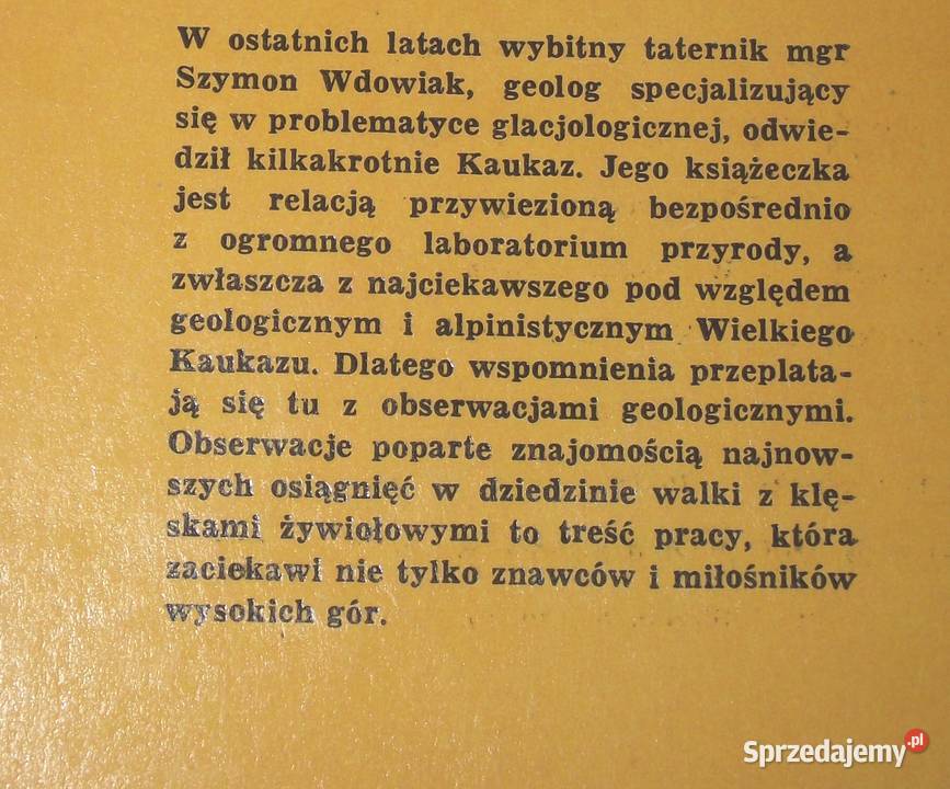 G Wdowiak Żywy Kaukaz mazowieckie