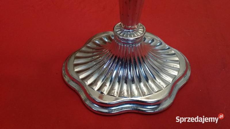 Stary angielski świecznik Silver Plated Pozostałe Kraków