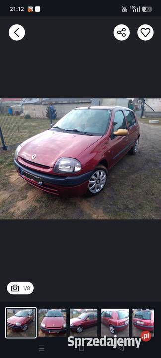 Auto renault Clio 14 1999 Ostrów Wielkopolski