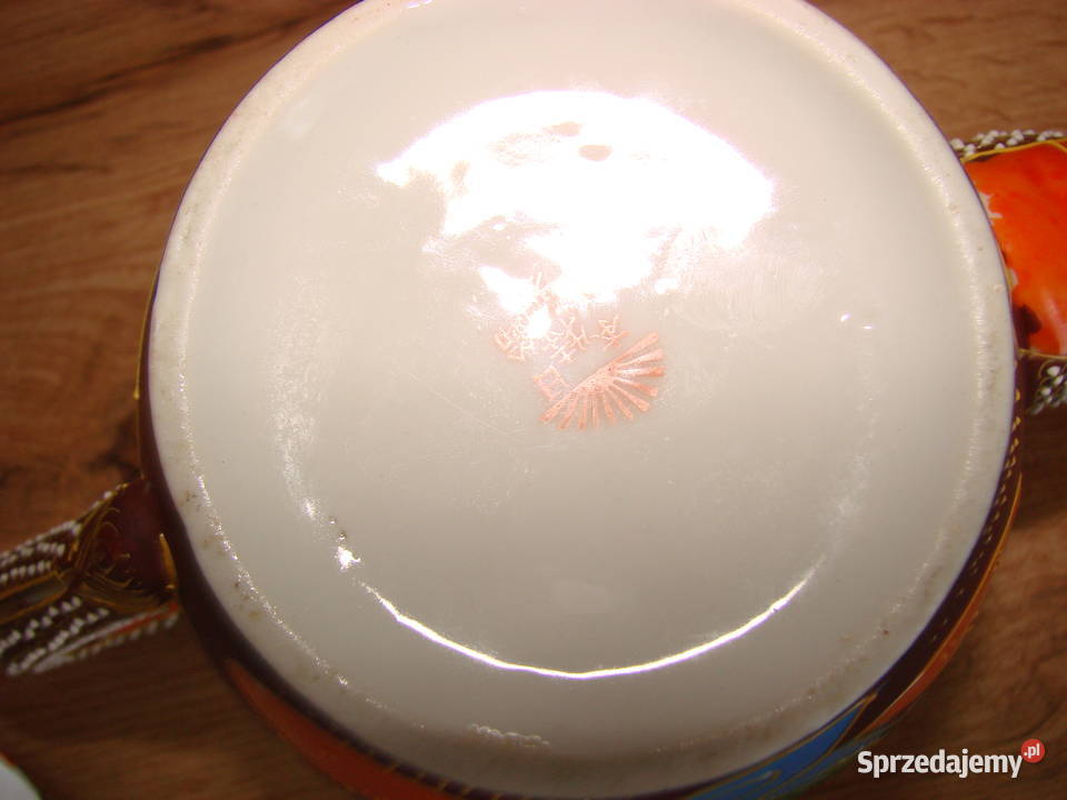 Smok porcelanowy czajnik Satsuma Pruszcz Gdański