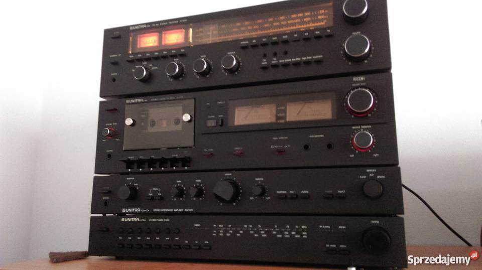 Wieża Unitra ZRK czarna Wieże i miniwieże Węgrów