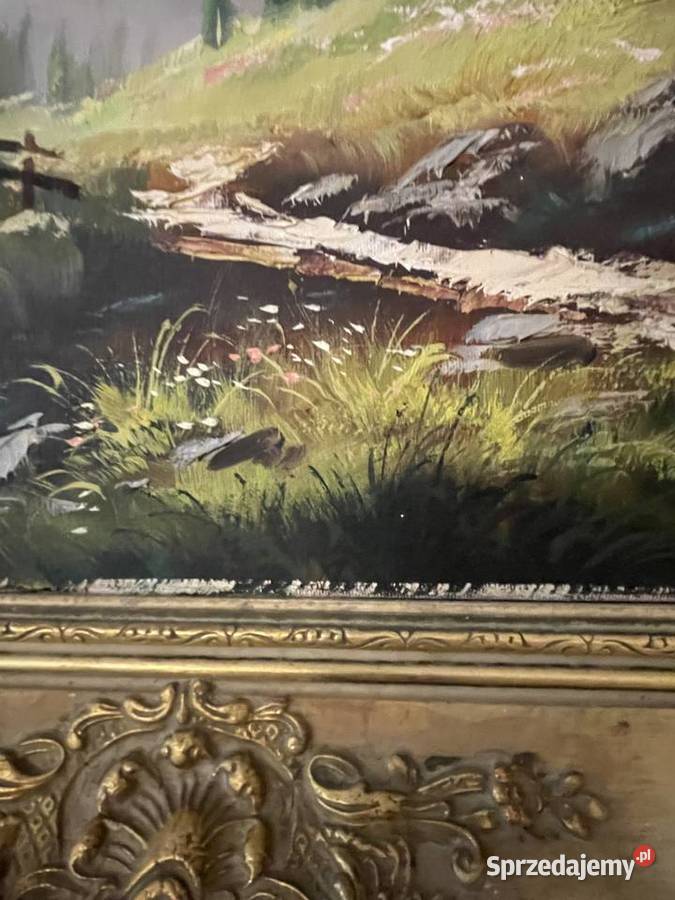 Pejzaż obraz olejny malowany na płótnie Legnica