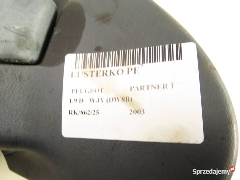 LUSTERKO PRAWE PEUGEOT PARTNER I KJFB 5 PIN