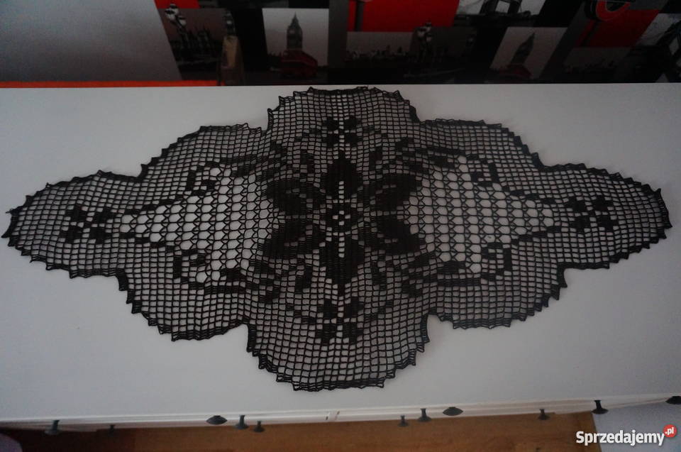 serwety obrus bieżnik serweta szydełko Libiszów-Kolonia