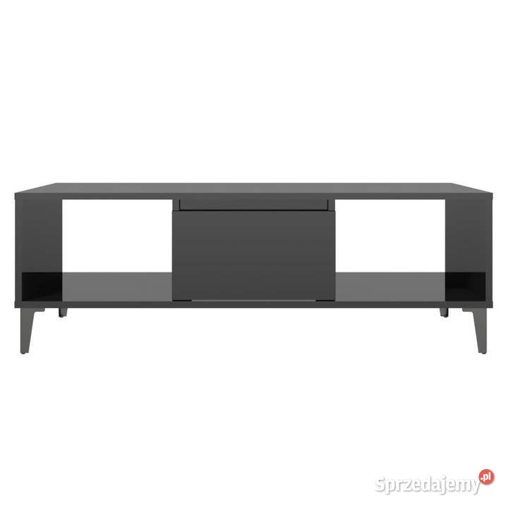 Stolik kawowy czarny wysoki połysk 1035x60x35