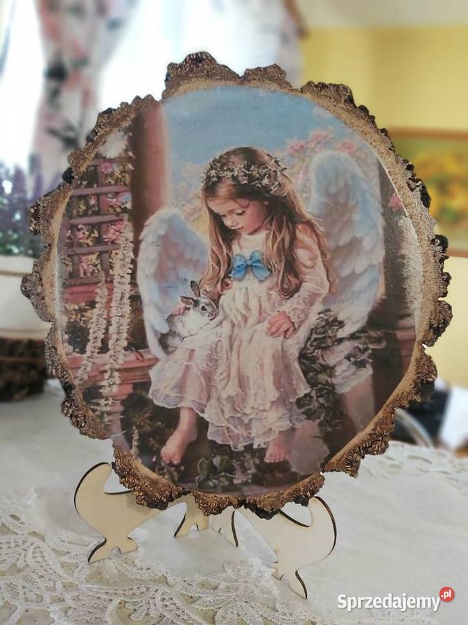 Anioły na drewniePamiątka I KOMUNII Św Dobrzechów