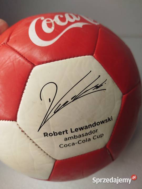 Zabytkowa piłka nożna CocaCola R Lewandowski Pozostałe łódzkie Zgierz