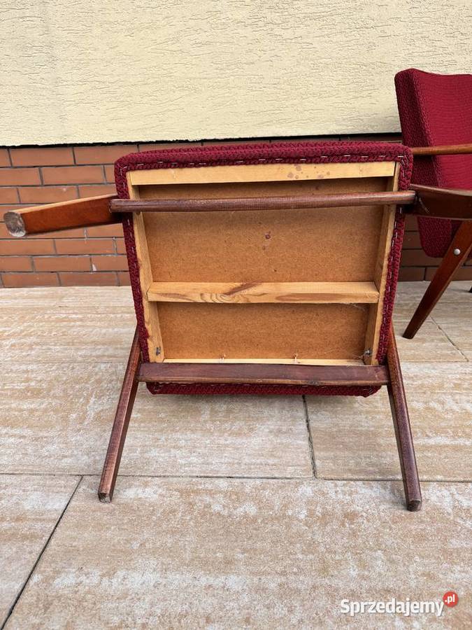 Fotel PRL lisek vintage art deco retro nie Garwolin