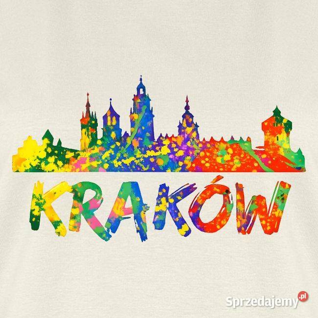 Ekologiczna damska koszulka Kraków Abstrakcyjna