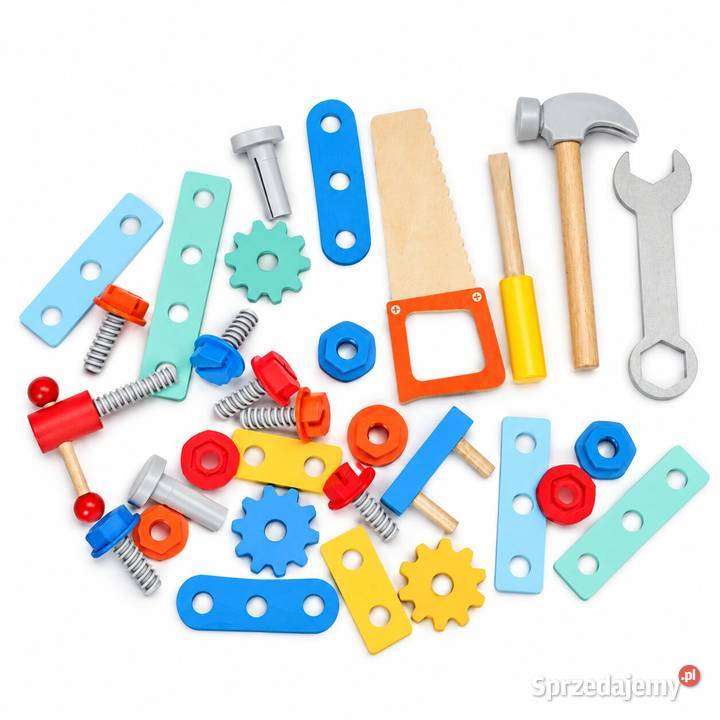Drewniany zestaw majsterkowicza ECOTOYS 32